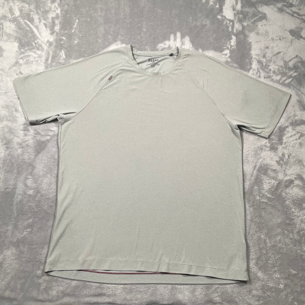 Rhone Reign Tee Shirt Mens XL Grey Performance Activewear Workout Training Gym